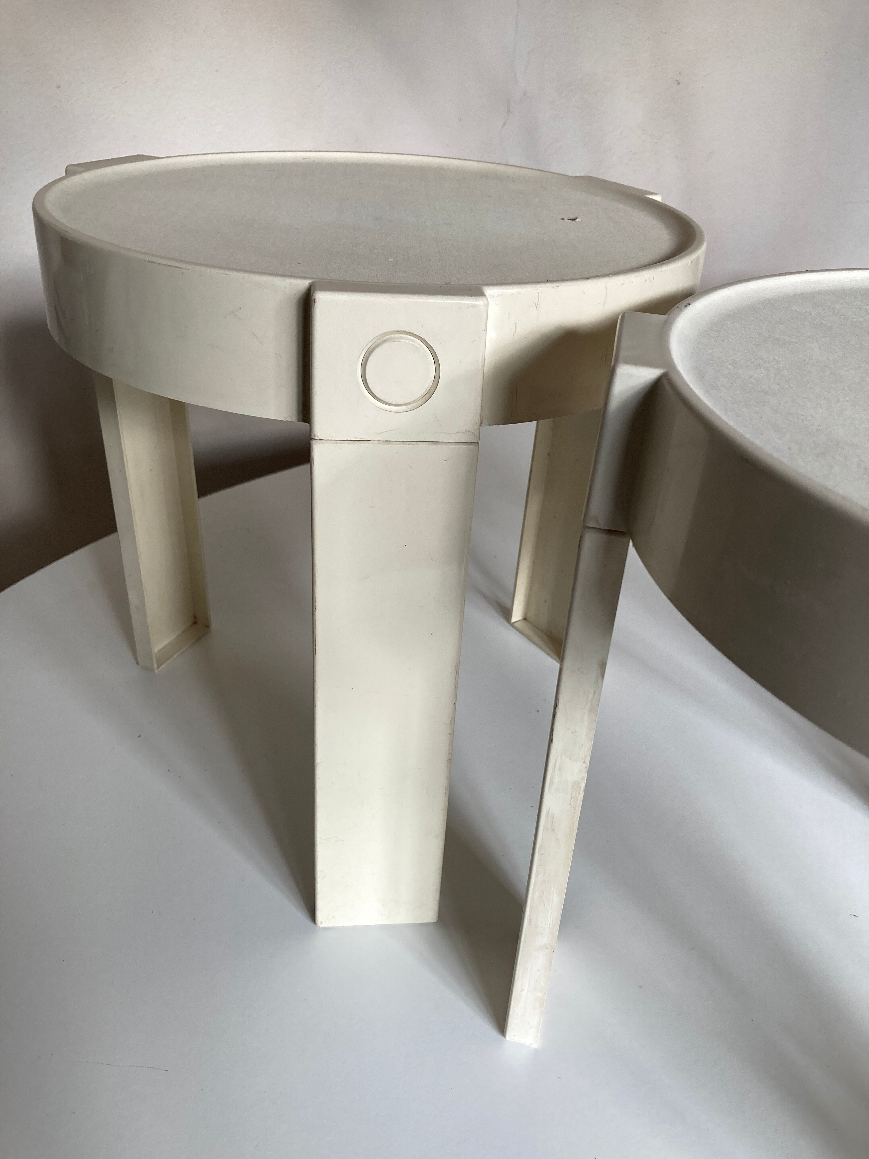 Pair of Studio Flair bedside coffee tables for Prisunic 1970