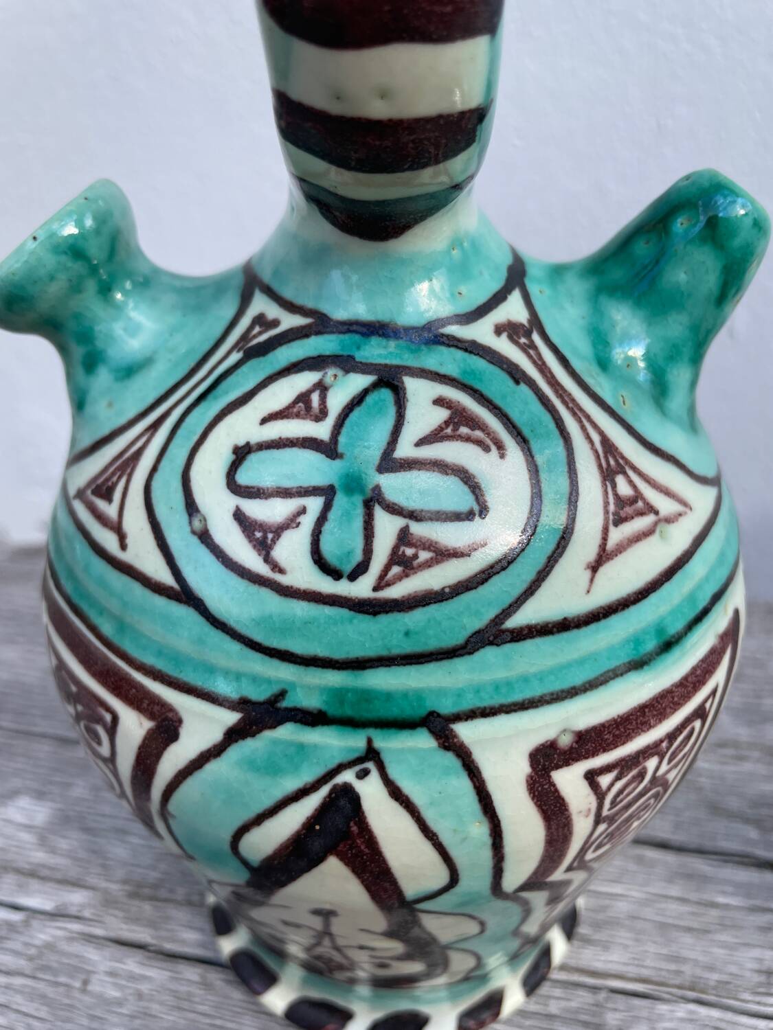 Antique Punter ceramic jar