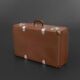 Old fiberglass suitcase