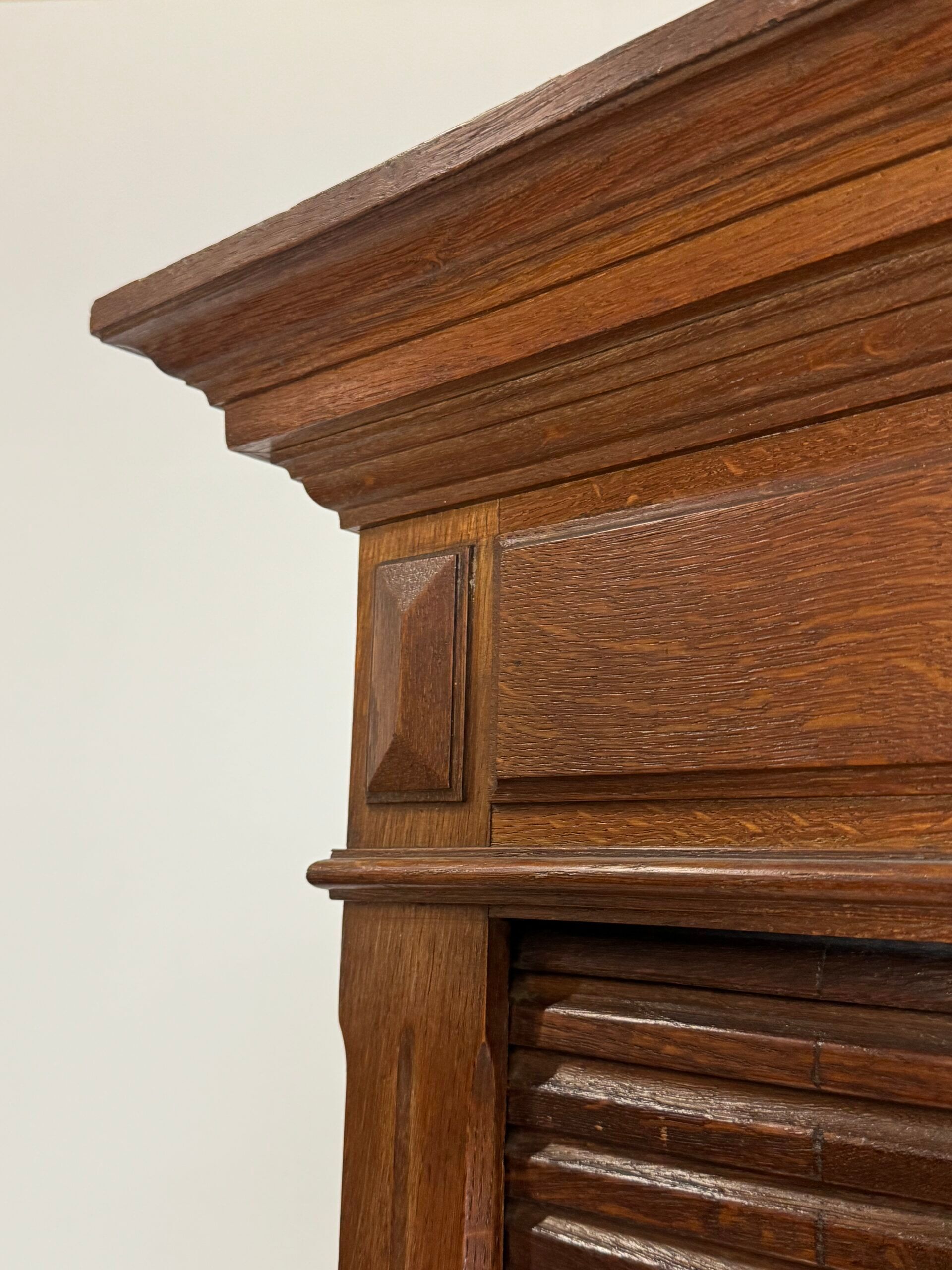 2 x oak filing cabinets ca. 1900