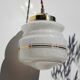 Clichy glass suspension with gold edging