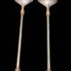Zinc salad servers