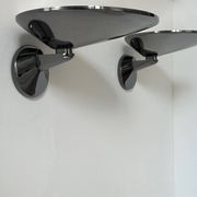 Pair of vintage wall lights, chrome-plated metal, Italy 1970s