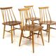 Set of 4 "Fanett" teak chairs by Ilmari Tapiovaara, Sweden, 1960