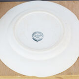Large plate or serving dish Terre de fer Grand Dépôt E.Bourgeois