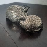 Silver-plated salt and pepper shakers