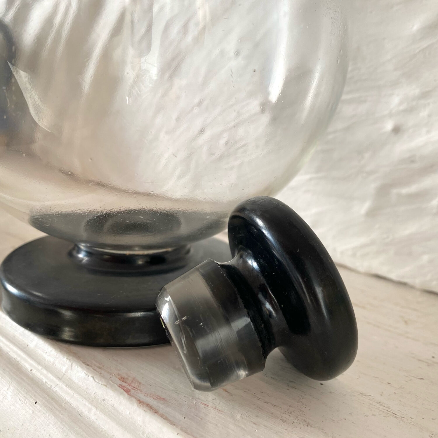 Carafe Art deco haut de gamme en verre et « onyx »