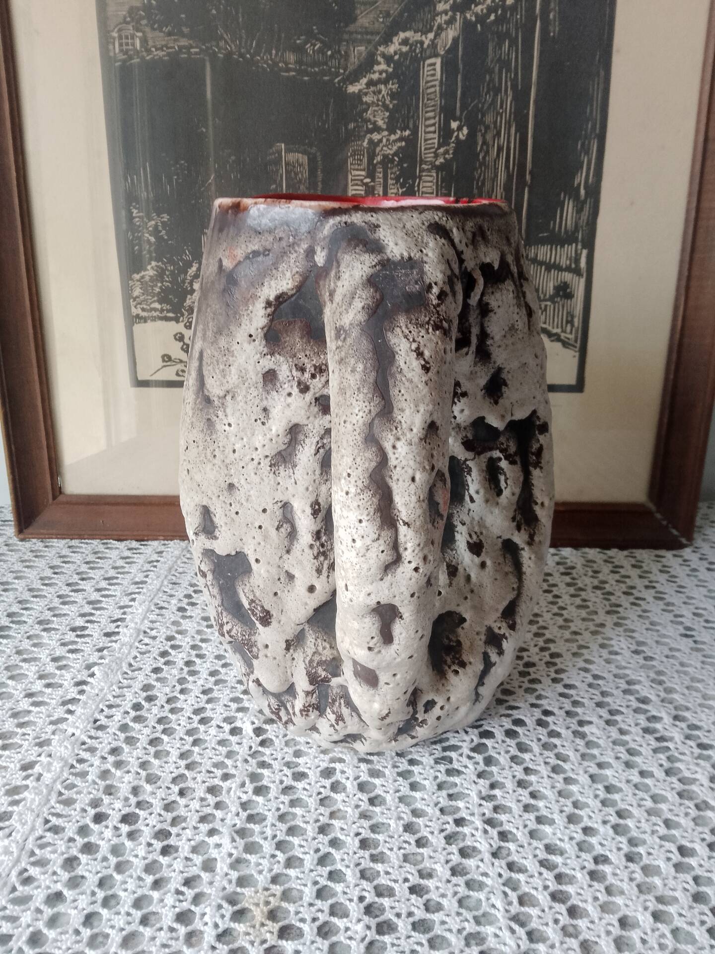 Jug / Vintage ceramic vase Vallauris style Marius Giuge – Years