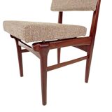 4 vintage teak dining chairs model "Uppsula" by Louis van Teeffelen for Wéb