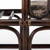 Bamboo and rattan bench