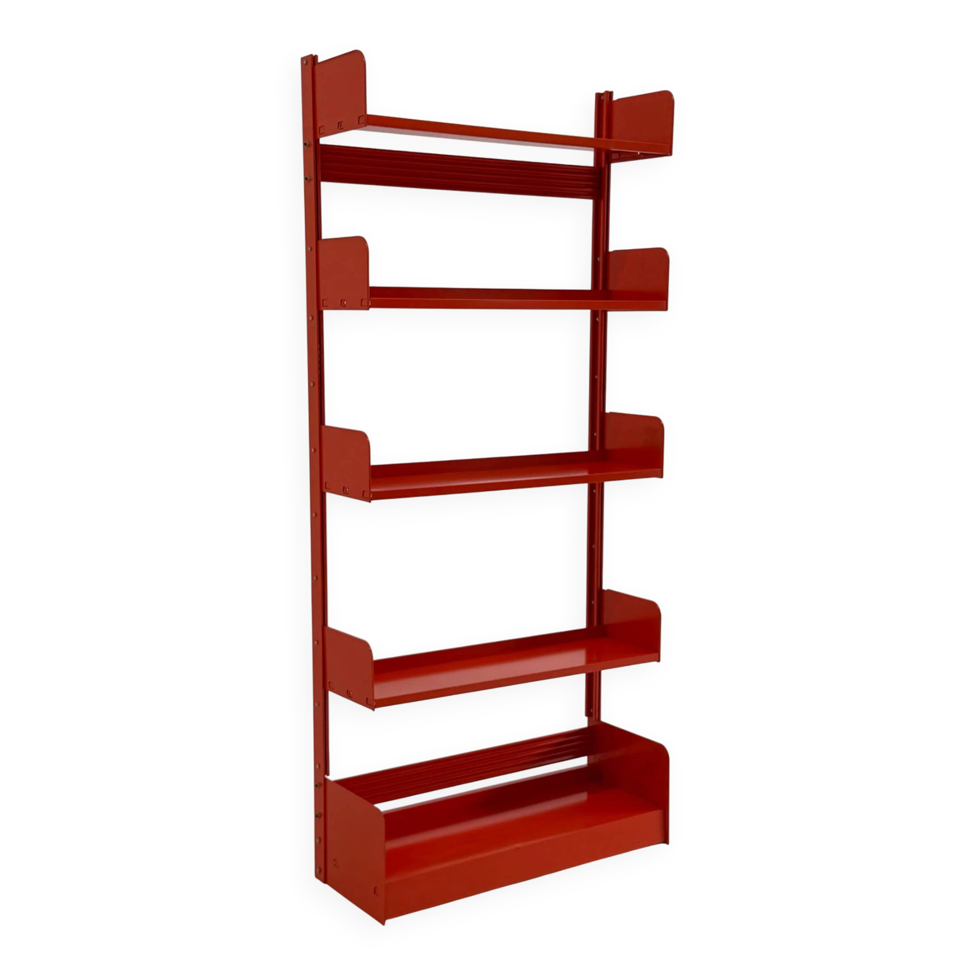 Congresso bookcase by Lips Vago in red orange