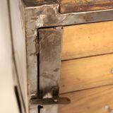 Industrial iron chest of drawers from the 1950s, Czechoslovakia