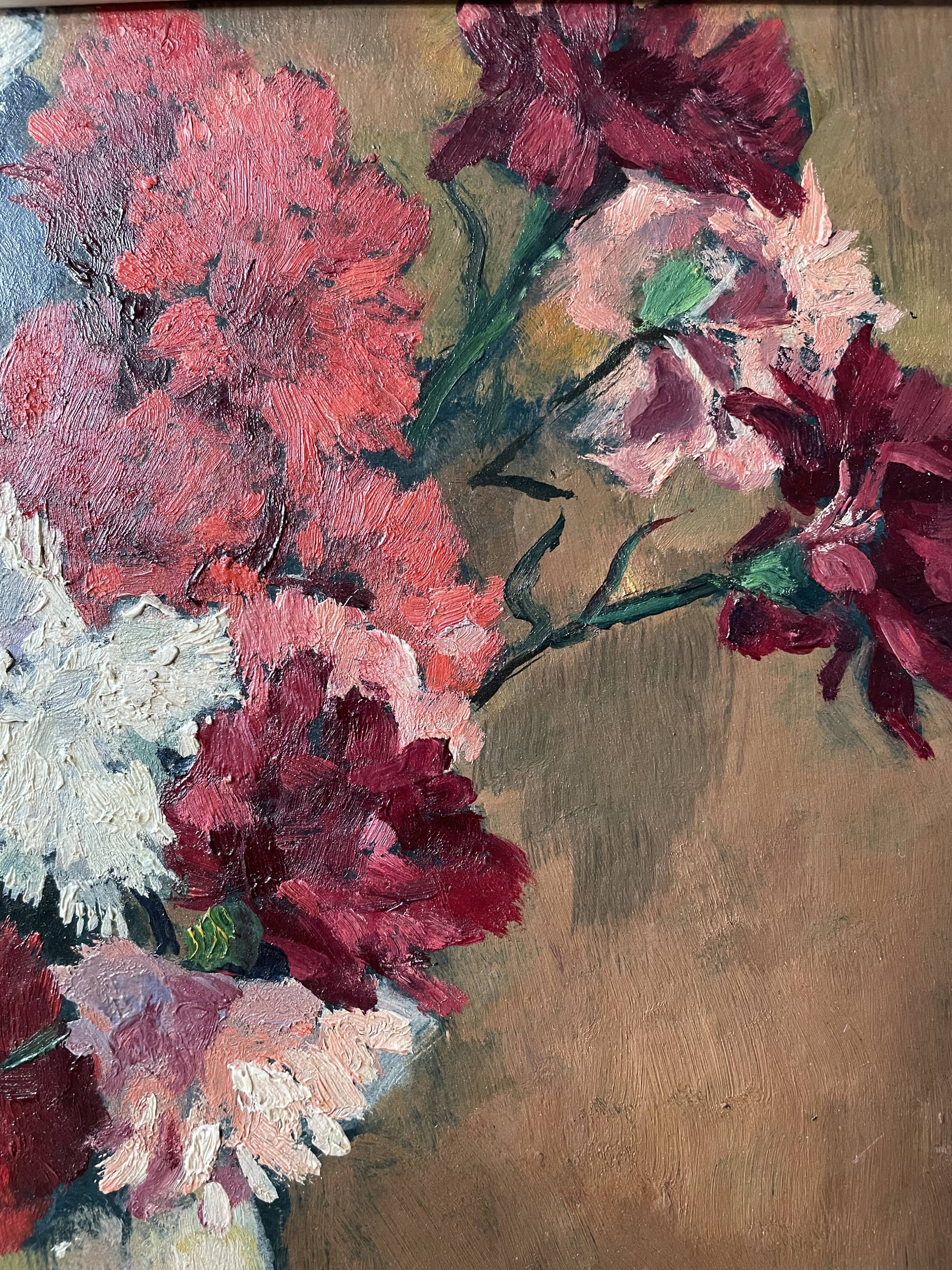 Old painting signed Henri David
