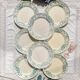 Set of 8 Antique Flat Plates "Figuig" Iron Earth – Longchamp 19th Century