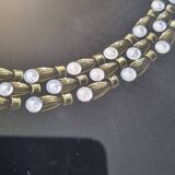 Gouache originale des années 1930 – Prototype de collier en perles par un joaillier de New York
