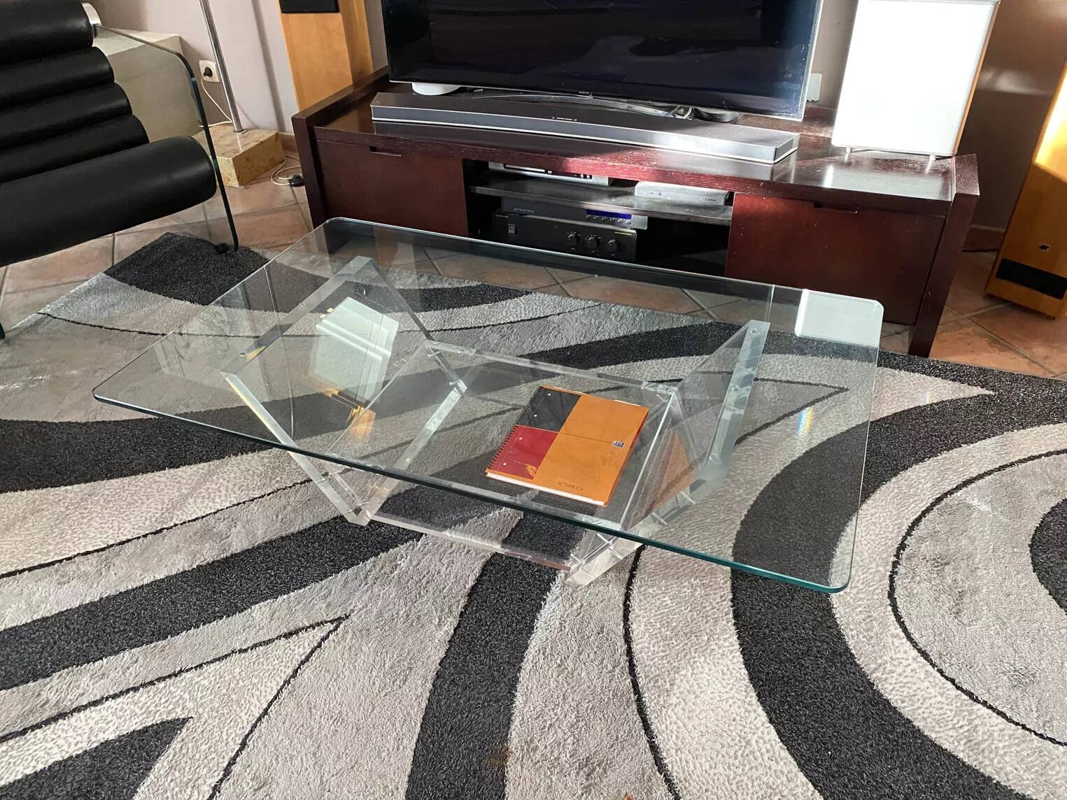 David Lange coffee table 1980. 120x70.