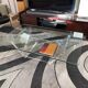 David Lange coffee table 1980. 120x70.