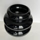 Vase art deco en verre opalin noir