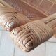 Banquette en rotin et cannage