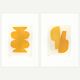 Paint duo - Maya and Moscow - Golden yellow - Signed Eawy
