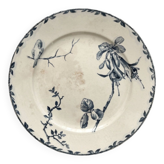 Low iron earthenware compote dish “Oxford” Choisy le Roi