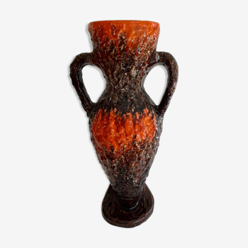 Vase amphore vintage en faïence Callauris