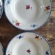 8 hollow plates Digoin Sarreguemines model Mary Lou