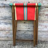 Beach or garden folding, bayadère canvas