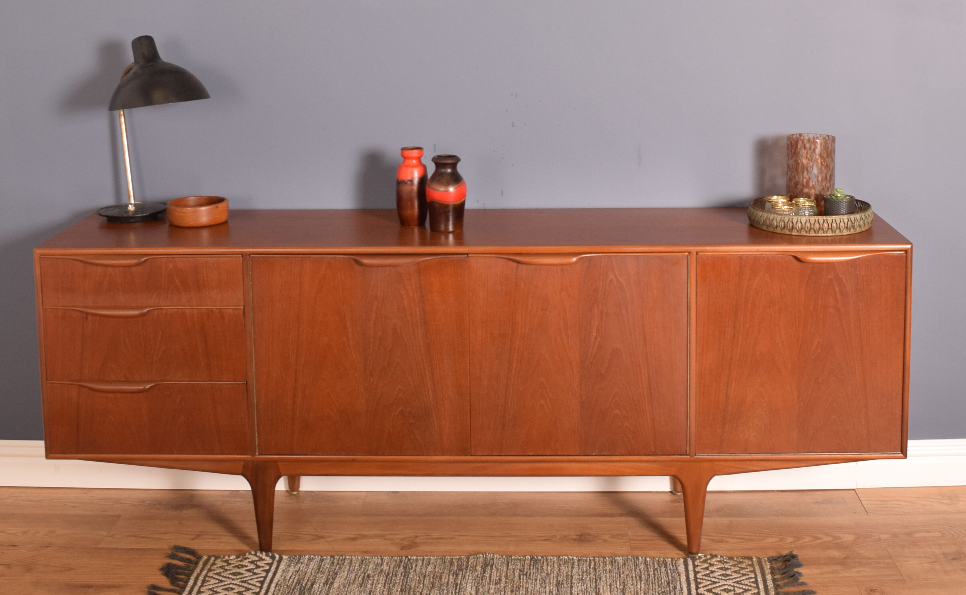 Restored teak 1960s retro mcintosh dunvegan long sideboard