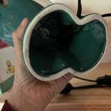 Green hands ceramic lamp
