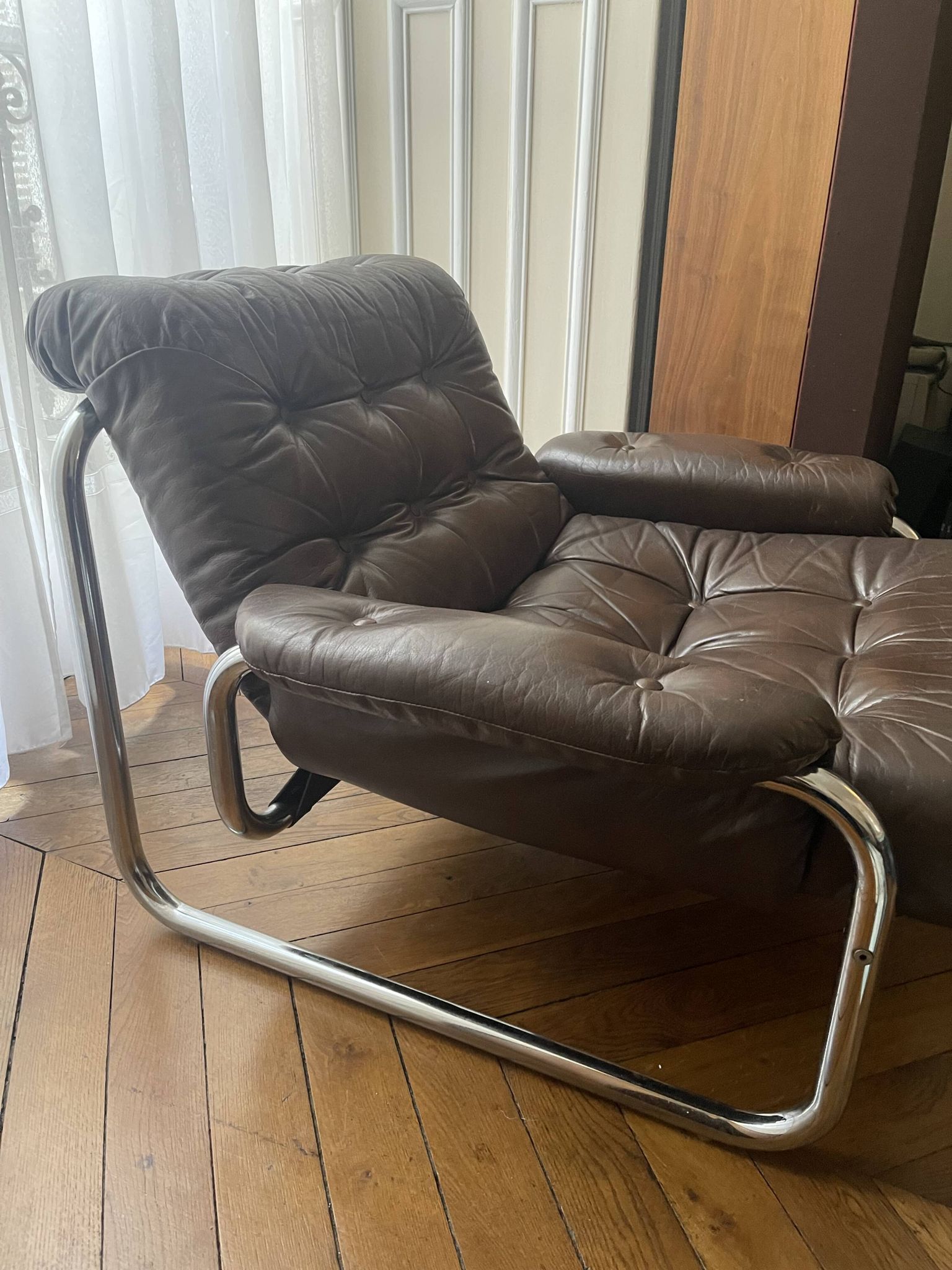 Vintage IKEA "Borkum" armchair by Johan Haggestrom.