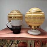 Pair of Art Deco globe wall lights