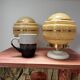 Paire d’appliques murales globes Art Déco
