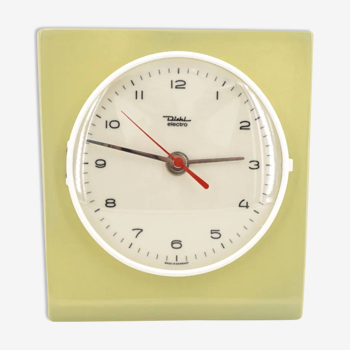 Diehl pistachio green wall clock