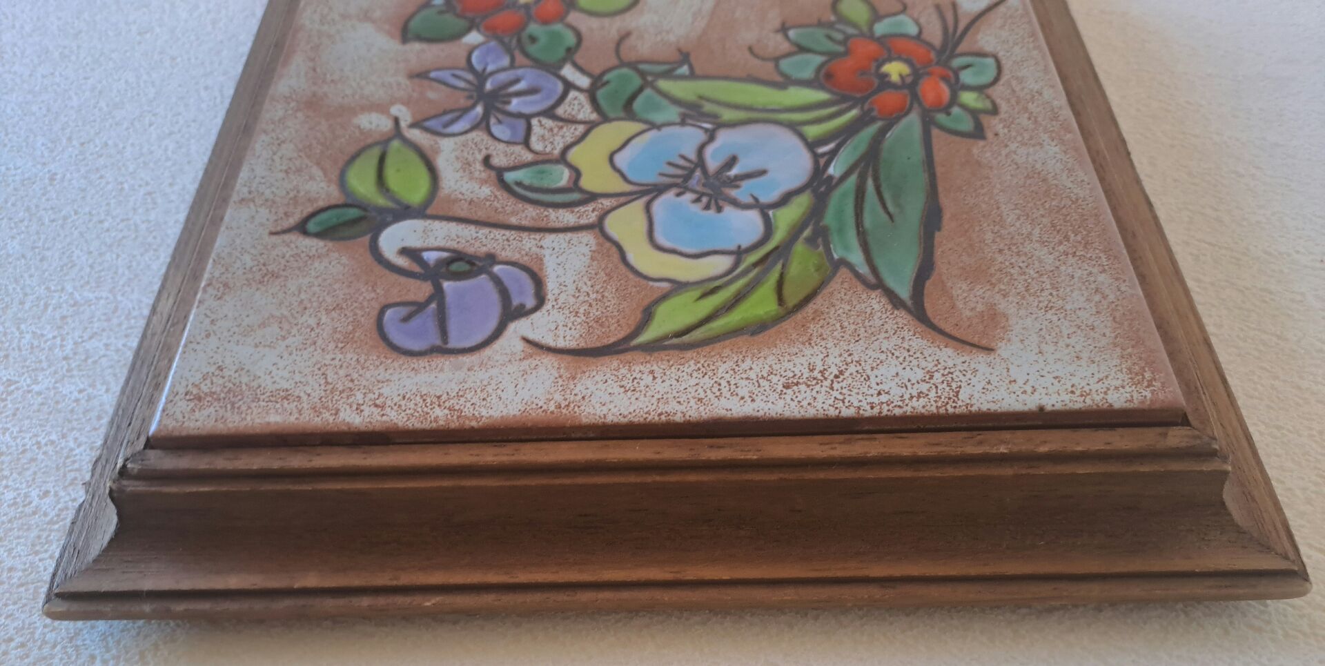 Ceramic tile trivet Vallauris