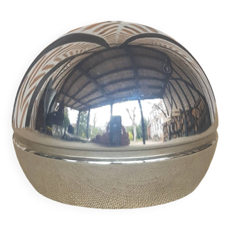 Round stainless steel lampshade