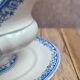 Antique sauce boat Jules Vieillard & Cie Bordeaux – Garland model - Fine earthenware 19th century