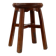 French Antique round stool in oak with nice patina, ca. 1850