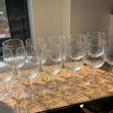 11 verres à pied vin/ eau