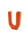 Space age U letter ceramic solifleur vase, Marcel Radureau France 1970