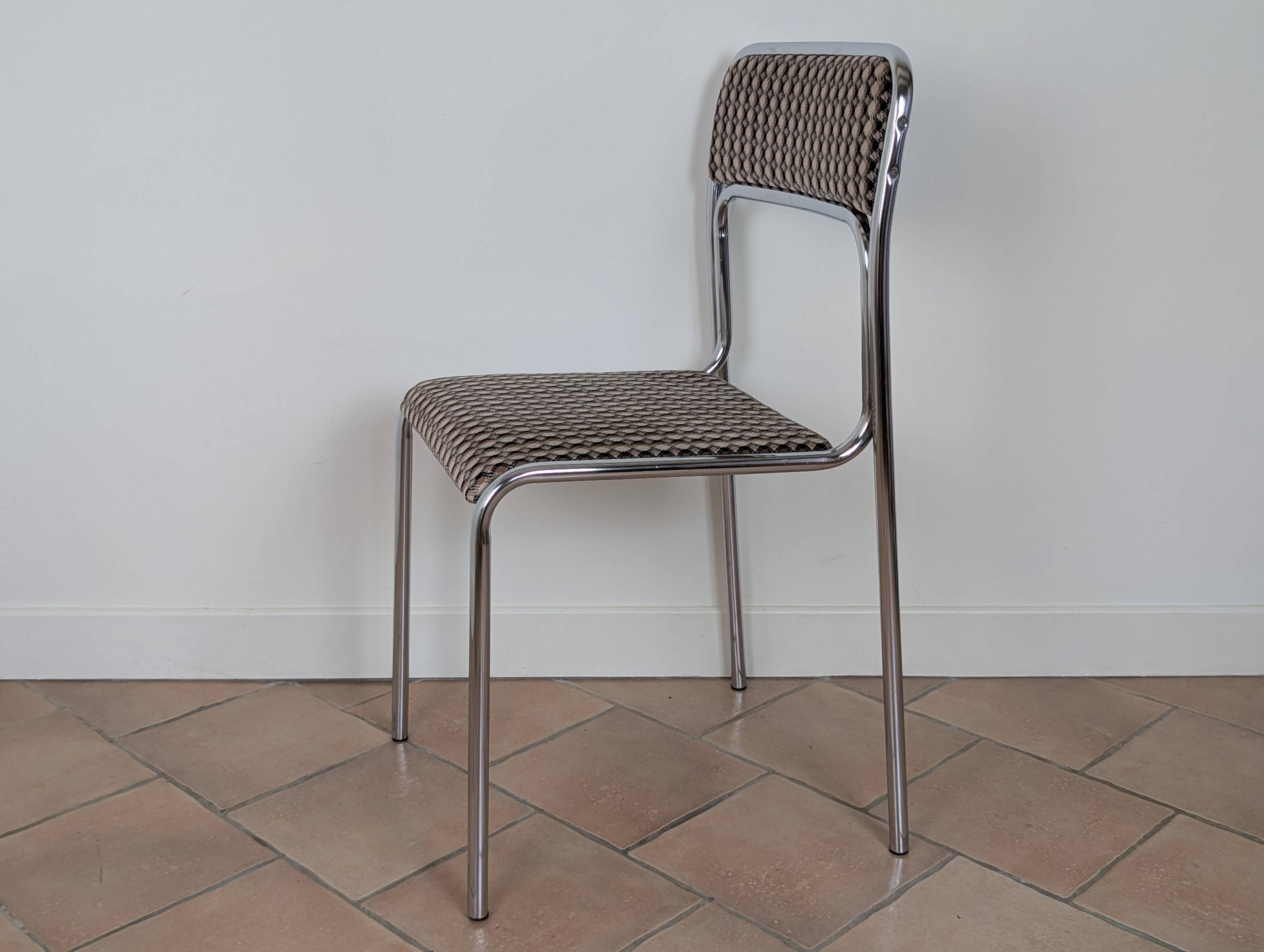 Chrome metal chair