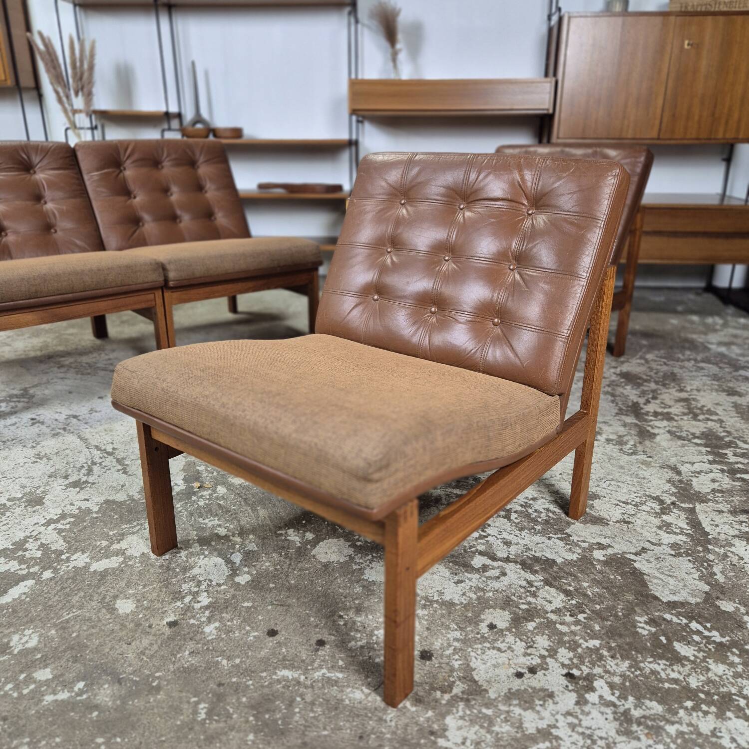 Ole Gjerløv Knudsen France & Søn modular sofa Danish 60's chairs