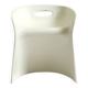 White stool by Winfried Staeb from the 1970s for the Form + Life Collection