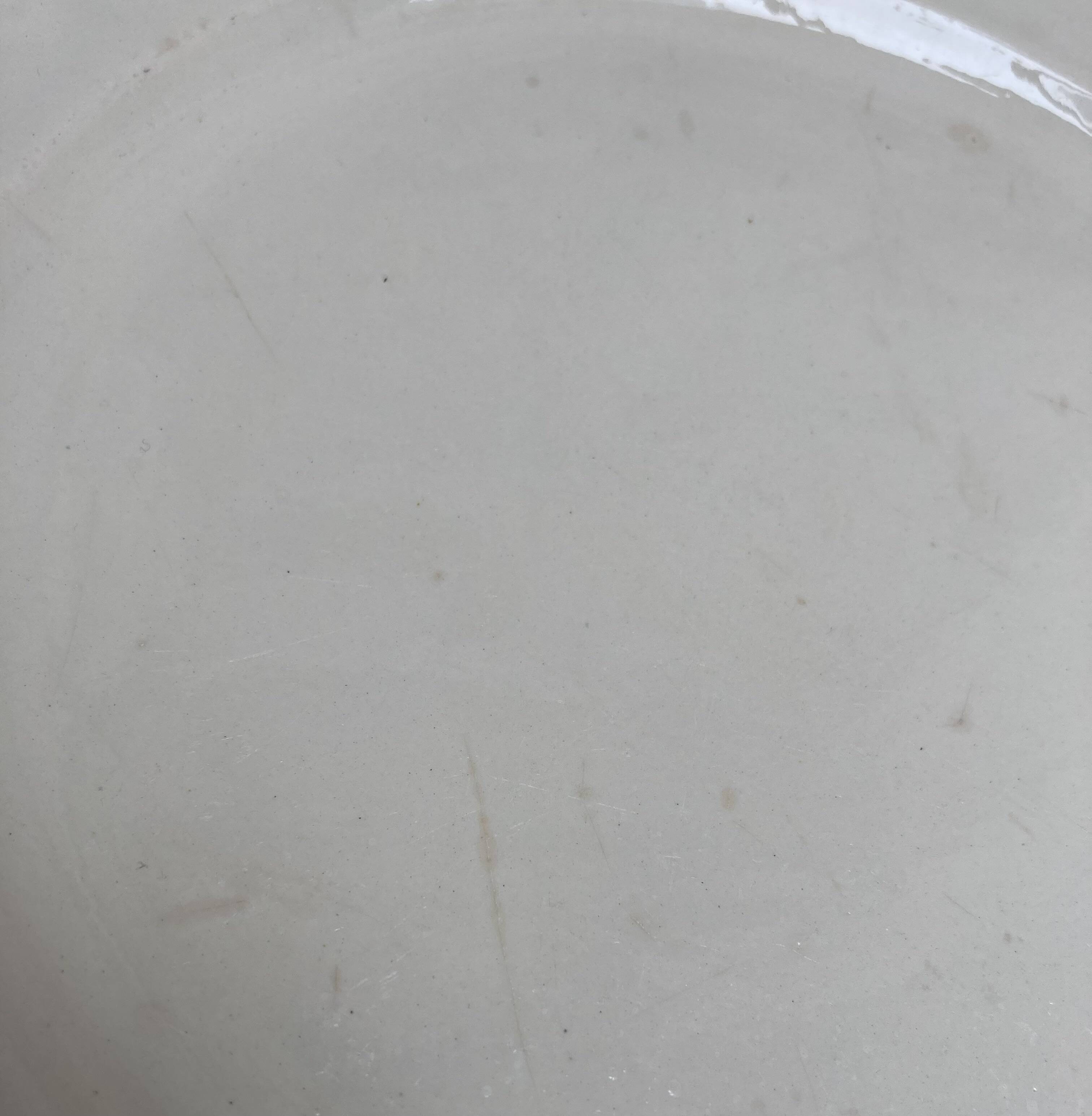 round dish Diam 31.5 Ivory Digoin Sarreguemines with gadroons