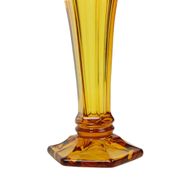 Small Luxval Vase Amber Américain 1935 VSL Art Deco