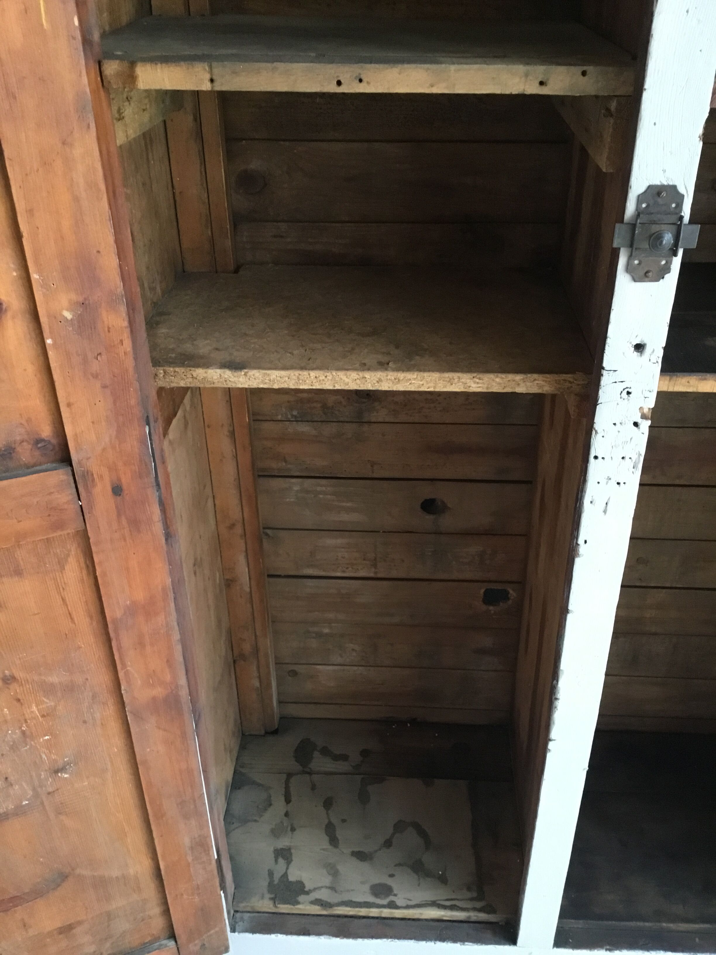 Wooden parisian wardrobe XXth