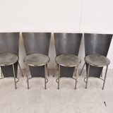 Vintage dining chairs by Frans Van Praet, set of 4