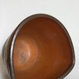 Vase bouquetière cache-pot grès émaillé de bouffioulx signé dubois