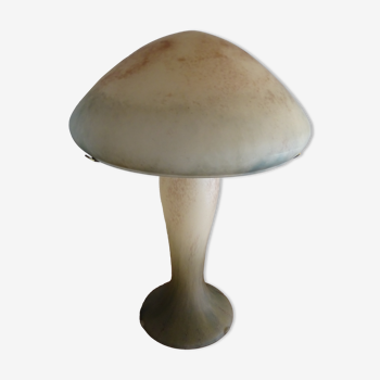 Lampe champignon pâte de verre