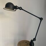 Vintage 1980 Jielde 2-arm lamp, original matte black - 100 cm